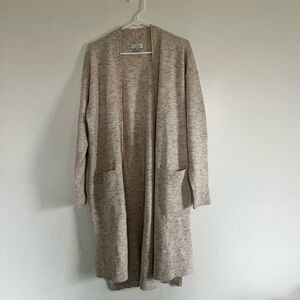 Lucky Brand Women’s Cream Open-Front Cardigan Size Medium